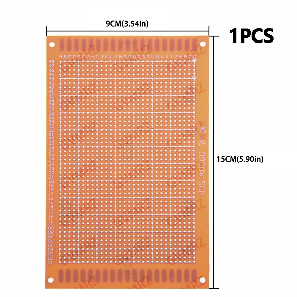 Phenolic PCB Prototype Board Universal Through Hole Perfboard for DIY Electronic Projects 9x15CM/7x9CM/5x7CM