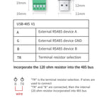 USB to 485 Serial Port Converter Communication Module CH340 PLC Serial Port IO Module
