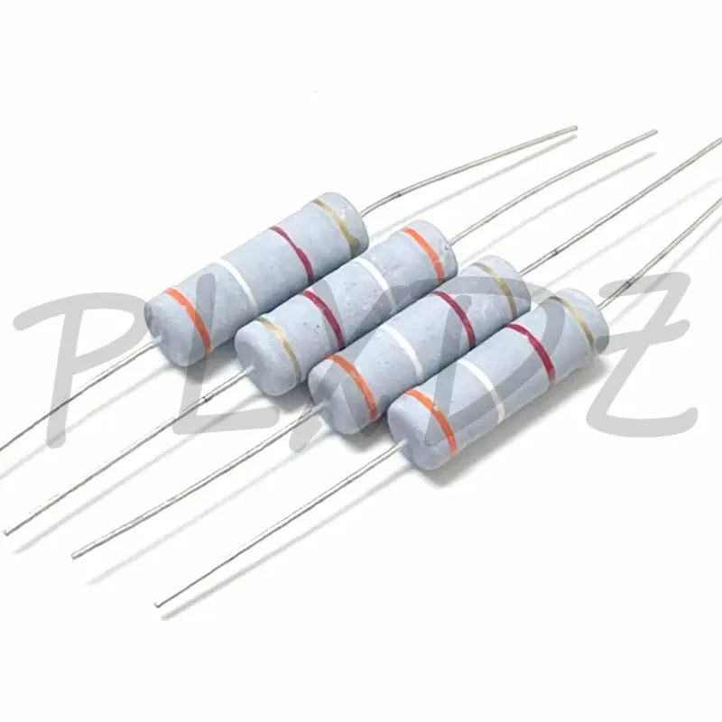 10pcs 5W Metal oxide film Resistor 5% 0.1R ~ 1M 100R 220R 330R 1K 2.2K 3.3K 4.7K 10K 22K 47K 100K 1M 100 220 330 ohm Carbon Film