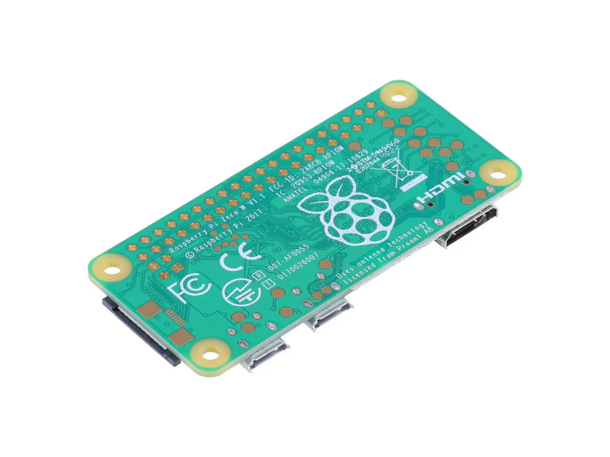 Raspberry Pi Zero W or WH, Compact Single Board Computer, Wi-Fi, Bluetooth, 40 GPIO Pins, 1GHz 512MB RAM, for IoT and Automation
