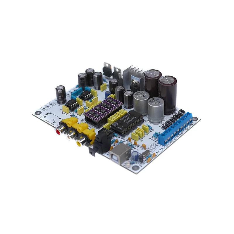 TDA1541 DAC decoding board with TDA1387 IC and QN7220P  coaxial fiber USB port