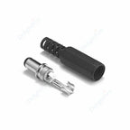 1-10Pcs 5.5 x 2.1mm 12V DC Power Male Plugs Connector Female Jack Screw Nut Panel Mount Adapter For DIY Projects Connector
