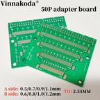 1Pcs FPC/FFC Transfer Board 8 Kinds Spacing 0.5/0.7/0.9/1.1MM 50P TO DIP 2.54MM 0.6/0.8/1.0/1.2MM Double Panel