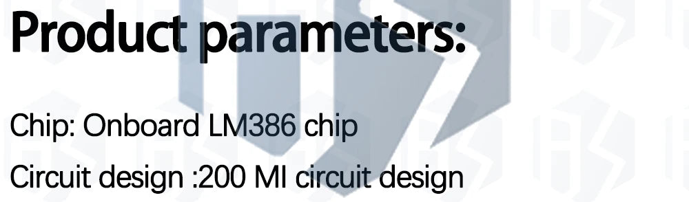 BS 1PCS LM386 Audio Amplifier Module - 200 - fold Amplification, 5V - 12V Input, 10K Resistance Included