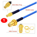 1PCS SMA to MCX RG405 Cable SMA/ RP-SMA Male Female to MCX Male Straight/Right Angle Plug 086 Pigtail 50Ω High Frequency Jumper