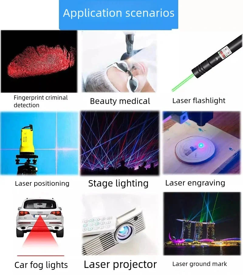 RGB Laser Diode Module Dot Spots Lights Red 100nW Green 50mW Blue 100nW For DPSS Projector Sight Positioning Security Lights