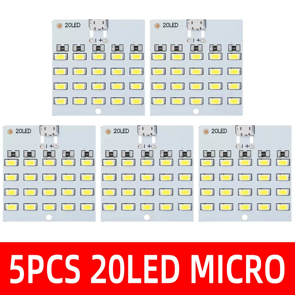 5730 smd 5V 430mA~470mA White Mirco Usb 5730 LED lighting panel USB mobile light Emergency light night light