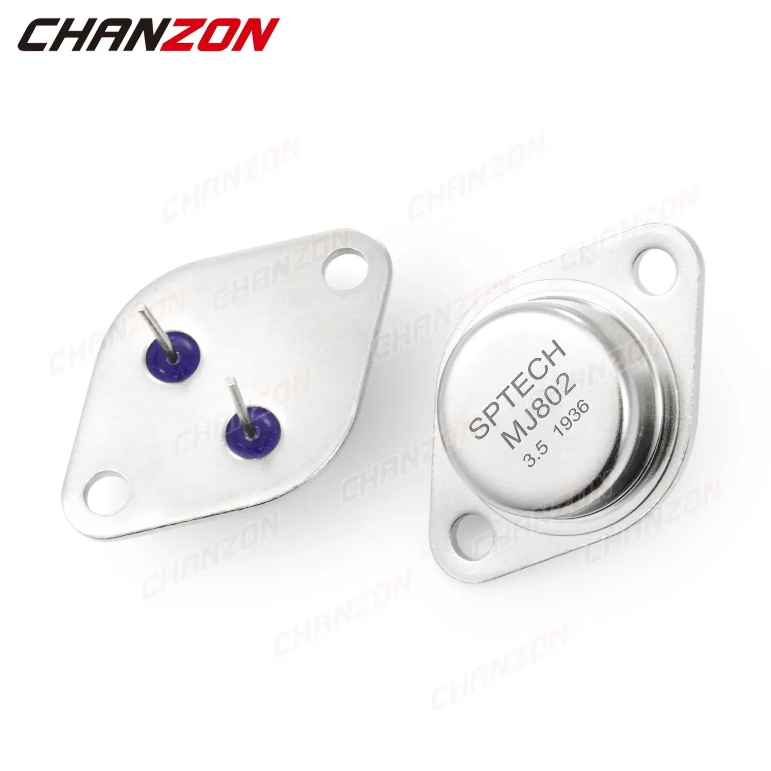 2Pcs MJ802 TO-3 Power Mosfet Transistor Bipolar Junction BJT Powerful Triode Tube Fets DIP 30A 90V Integrated Circuits