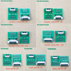 1pcs  Test Board FPC 6 8 10 12 20 30 24 Pin PCB Double Sided FFC FPC Flex Cable Adapter Pitch 0.5mm 1.0mm to 2.54mm Connector