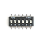 Slide Type SMT SMD Dip Switch Toggle 2.54mm 2Row 4Pin 2 Position/8 Pin 4 Position/ 16Pin 8 Position black Switch Gold Plated Pin