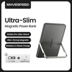 MOVESPEED S05Pro Magnetic Power Bank 5000mAh Wireless External Battery with Stand for MagSafe Powerbank for iPhone 16 15 Samsung