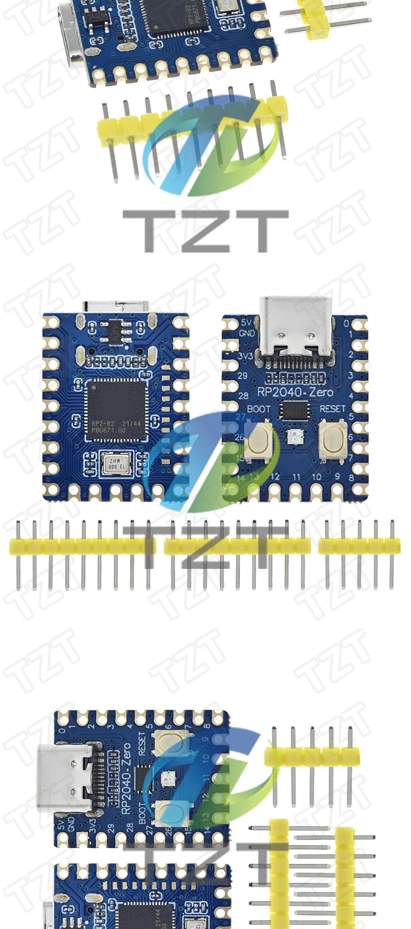 RP2040-Zero RP2040 For Raspberry Pi Microcontroller PICO Development Board Module Dual-core Cortex M0+ Processor 2MB Flash