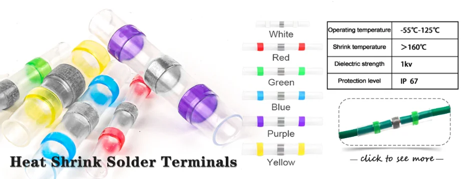 240PCS/Boxed Mixed pack Assorted Insulated Bullet/spade Butt Crimp Terminals Set  Electrical Wire Connector Blue Yellow Red