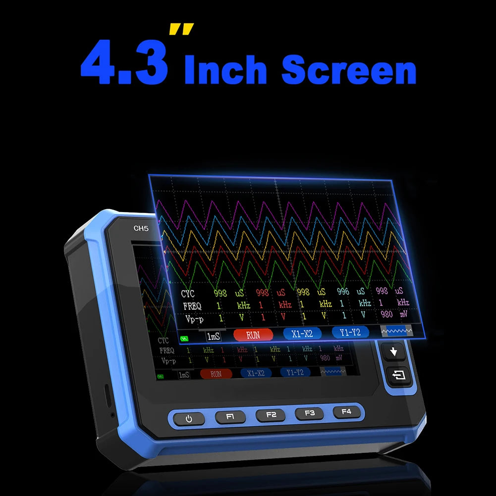 OS-5C Digital Oscilloscope For Windows And For Android With 2000mAh Battery Portable Digital Oscilloscope For Automotive Test
