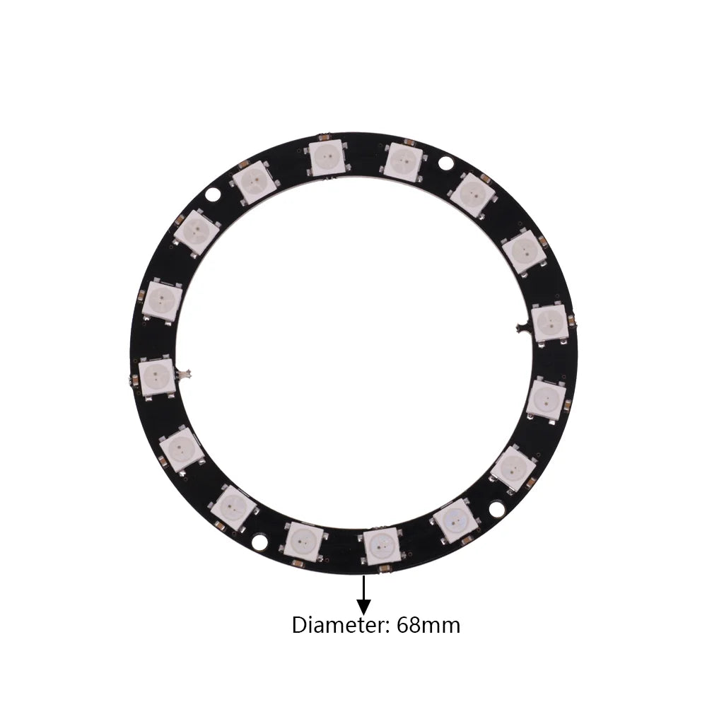 ESP8266 ESP-01 ESP-01S RGB LED Controller Module for Arduino IDE WS2812 WS2812B 16 Bits Light Ring Smart Electronic DIY
