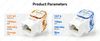 Denswire CAT6/CAT6A UTP RJ45 Keystone Jack Unshielded Ethernet Network Module Keystone Coupler 50μ Gold Contacts Dustproof Cover