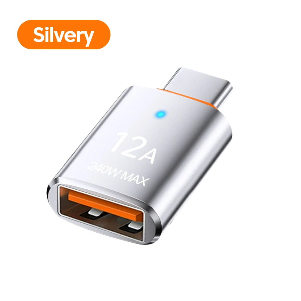 Type C To USB 3.0 OTG Adapter Fast Charging USB Female to Type C Male Converter Data Transfer For Iphone 15 Xiaomi Huawei Phone