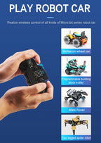Basic Gamepad Microbit Joystick Handle With Button Rocker Can Control Micro:Bit Robot Car with Motor Buzzer for STEM