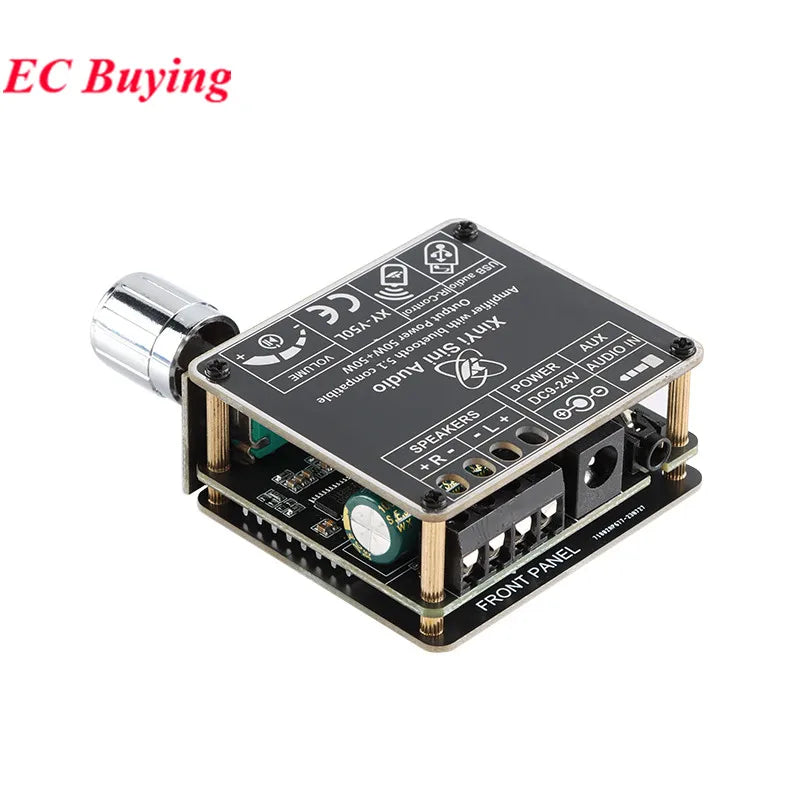 XY-Y50L Stereo BT Bluetooth-Compatible 5.1 AUX USB Audio Digital Power Amplifier Board Module 50W+50W Infrared Remote Control