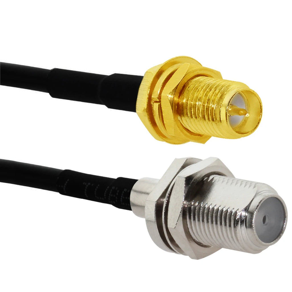 1pc SMA RF/RP Male/Female to F Plug Jack Pigtail Cable RG174 20cm/30cm/50cm NEW SMA to F RF Coax Adapter