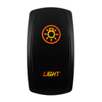 12V-24V Orange Led Rocker Switch Waterproof 20A Amber Light SPST DPDT Toggle Key for Car Boat ATV Camper Motorhome Auto Machine
