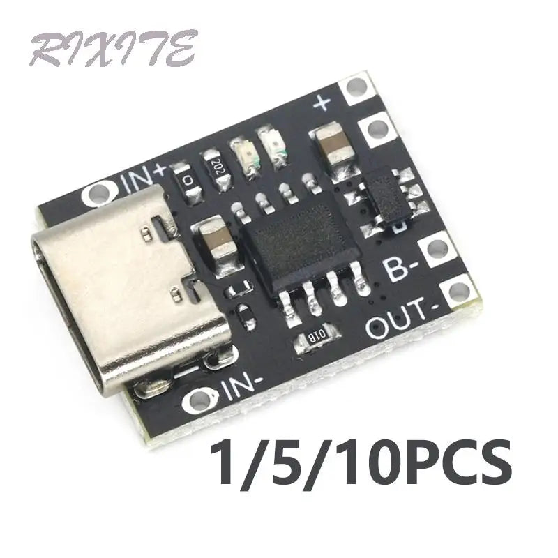 5PCS 5V Boost Step Up Power Module Lithium LiPo Battery Charging Protection Board LED Display USB For DIY Charger 134N3P Program