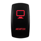 Red Led Light Rocker Switch 12V/24V SPST DPDT Toggle Switch ON OFF/ ON OFF ON Backlight Latching / Momentary Dash Panel Control