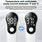Forehead Thermometer for Adults and Kids, Digital Baby Thermometer | 1s Fast Accurate Reading, 3 Color Fever Alarm, Forehead & Object Mode, Non Contact, Battery Included