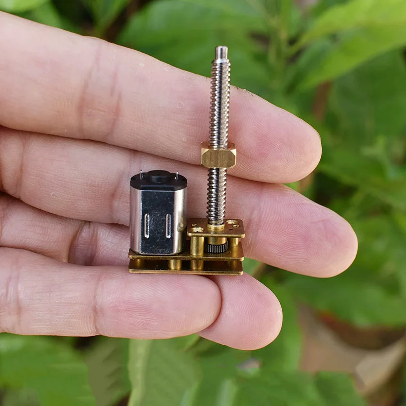 Mini N20 Full Metal Linear Screw Slider Gear Motor DC 3V 3.7V 5V 6V Long Screw Shaft DIY 3D Printer Lifting Platform Robotic Arm
