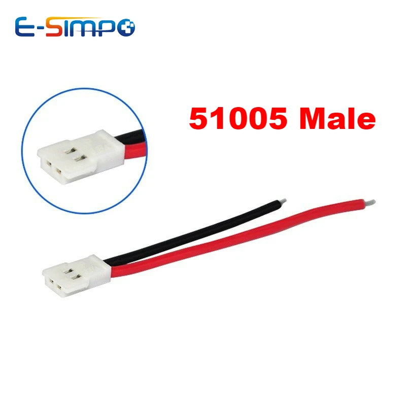 10pcs 51005 51006 2Pin 10cm MX2.0 Model Airplane Battery Charging Socket Plug Male Female Terminal Wire