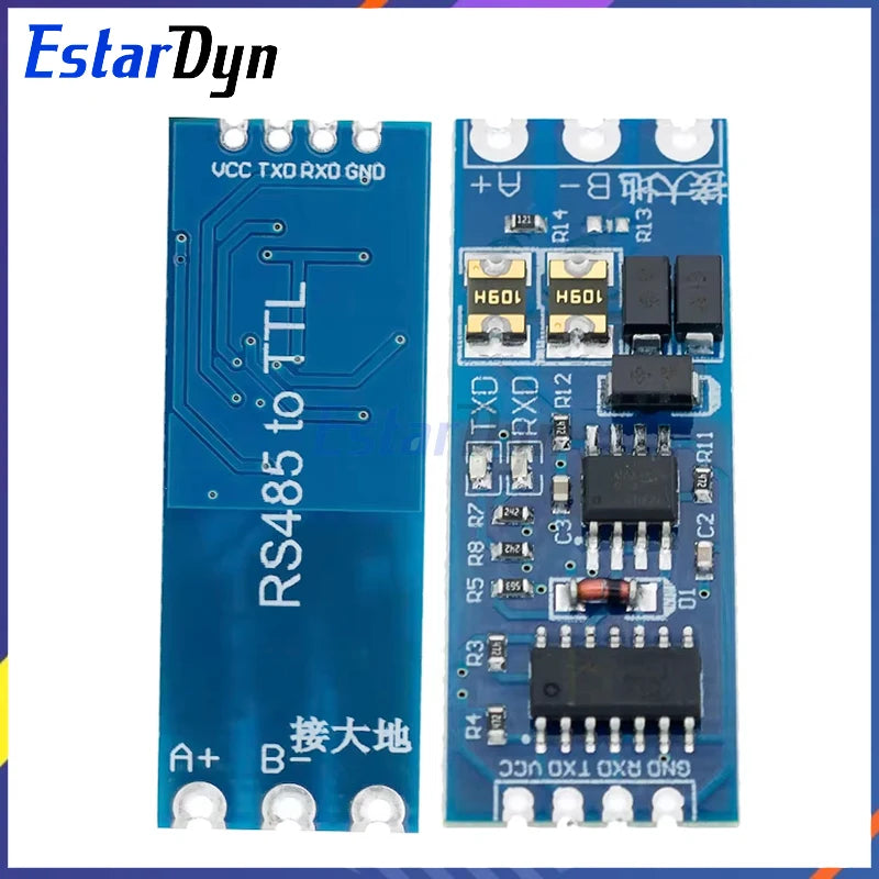 Industrial TTL to RS485 Converter Auto Flow Control Module UART Level Shifter 3.3V/5V Dual Power Stable Signal Conversion