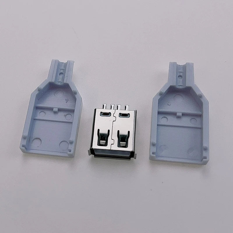 5Pcs USB Connectors Type C / Micro / USB 2.0 Type A Male Female Assembly Adapter DIY Soldering Repair Data Charging Plug Socket