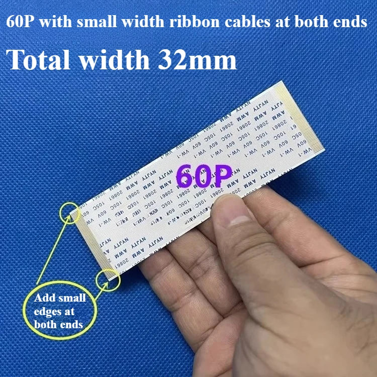 1PCS AWM 20706/20861 Flexible Flat Cable, Gold-Plated FFC FPC 0.5mm Pitch 40-96Pin 105C 60V VW-1 Ribbon Cable