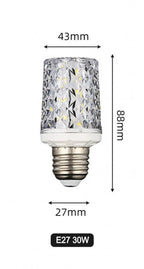 LED corn light bulbs E27 E14 30W 40W AC 220V 240V 5730 SMD LED crystal lamp 360 Beam Angle Replace Halogen Chandelier light