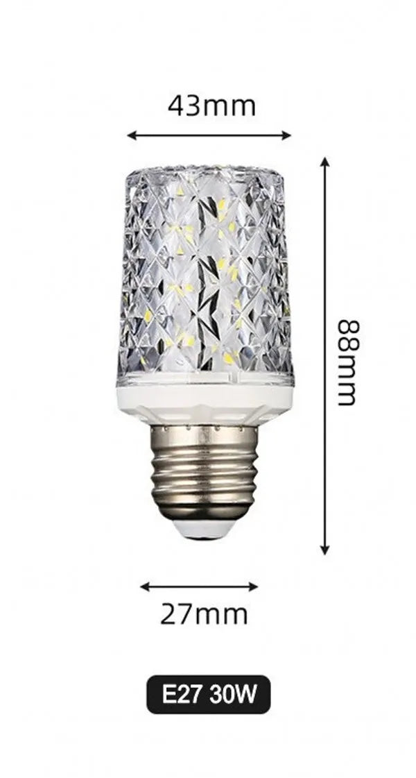 LED corn light bulbs E27 E14 30W 40W AC 220V 240V 5730 SMD LED crystal lamp 360 Beam Angle Replace Halogen Chandelier light