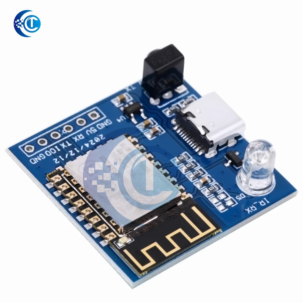 ESP8266 Wi-Fi  IR Transceiver Development Board | ESP-12F Module with NEC Protocol Support  Type-C Interface for IoT