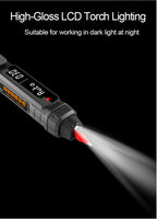 Smart Digital Multimeter 6000 Counts Non Contact High Precision Voltage Detector Pen Auto Range Capacitance OHm NCV Tester
