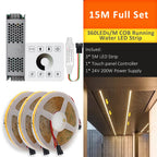 COB Horse Race LED Strip 24V WS2811 Running Water Flowing Light 360LEDs/m RF Touch Panel Controller 5M for Home Decoration
