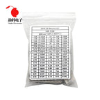 0402 0603 0805 1206 1210 2512 SMD Resistor Assorted Kit 10K 100K 1K 1R 100R 220R Resistance 1% 5% Sample Pack