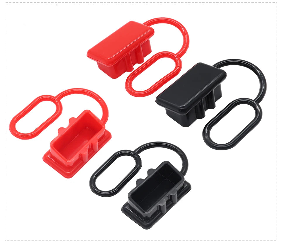 OMCH 50A 120A 175A 350A Double Pole with Copper Contact Power Connectors Accessories Handle Soft Rubber Dust Cover
