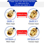 1Pcs SMA to MCX/MMCX Adapter MMCX to SMA Male Plug & Female Jack Straight RF Coaxial Antenna Connector Kit High Quality KEBEIS