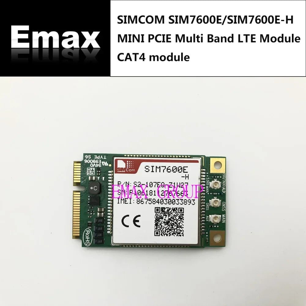 SIM7600E-H SIMCOM MINIPCIE CAT4 LTE Module LTE-FDD module Guaranteed 100% New Original SIM7600+ USB Adapter +4g lte Antenna