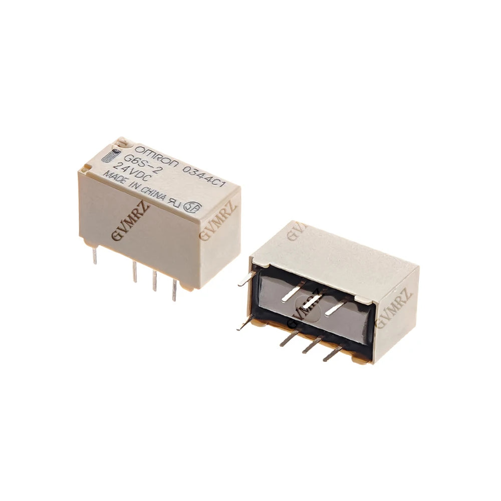 5PCS 12VDC 24VDC 5VDC 3VDC New G6S-2 5VDC Signal Relay 8Pin DC 5V 12V 24V 2A Mini Signal Switch Relays 3/5/12/24