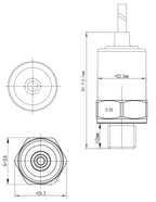 Coffee Machine Use Pressure Transmitter 5-12V 0.5-4.5V SS316L G1/4 Steam Pressure Transducer Sensor for Arduino and STM32