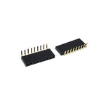 10pcs 2.54mm Right Angle Bent Single Row 90D PH8.5 3P 4P 5P  6P 7P 8P 40P Rohs Goldplated PCB Female Pin Header Socket Connector
