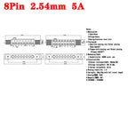 1sets DC 36V 5A Waterproof Magnetic Pogo Pin Connector 5Pin With Ears Pogopin Male Female Spring Loaded DC Power Socket