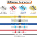 280/1200pcs Solder Sealed Wire Connectors Heat Shrink Solder Butt Connectors Solder Connector Kit Automotive Marine Insulation