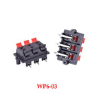 1PCS  Connector Terminal 2P 4P 6P 8P 12P Push In Jack Spring Load Audio Speaker Terminals Breadboard Clips