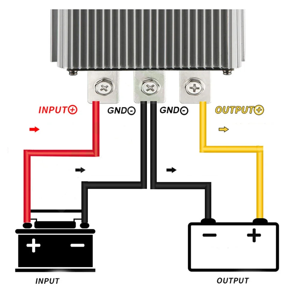 24V to 12V 1A-60A Power Converter DC Step Down 24 Volt to 12 Volt Buck Module Buck Regulator Voltage Transformer
