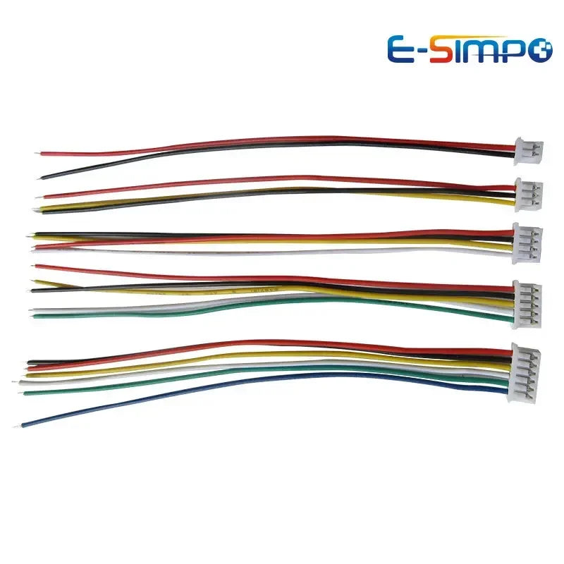 10pairs 20CM JST1.25 2P 3P 4P 5P 6P Male Female Plug Butt-joint Aerial Docking JST Plug Jack Terminal Wire Cable Connector